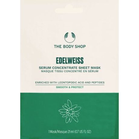 THE BODY SHOP edelweiss szérum koncentrátum fátyolmaszk 21 ml