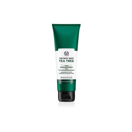 THE BODY SHOP teafaolajos 3-in-1 radírozó arcmaszk 125 ml