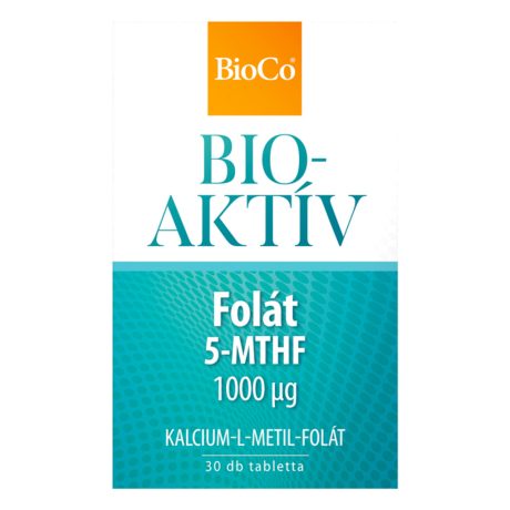 BIOCO BIOAKTÍV Folát 5-MTHF 1000 µg tabletta 30 db