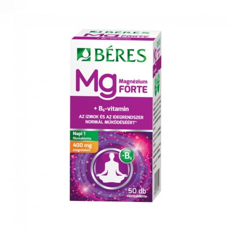 BÉRES MAGNÉZIUM 400 mg + B6 forte filmtabletta 50 db