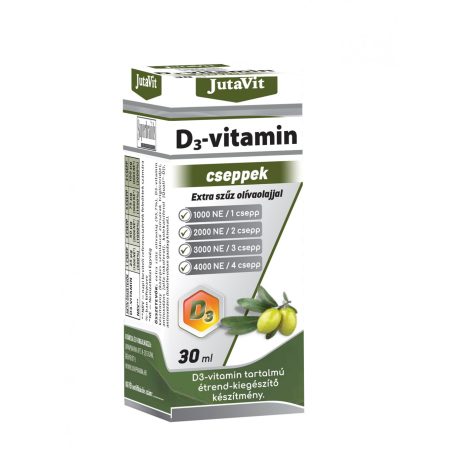 JUTAVIT D3-VITAMIN cseppek extra szűz olívaolajjal 1000 NE/csepp 30 ml