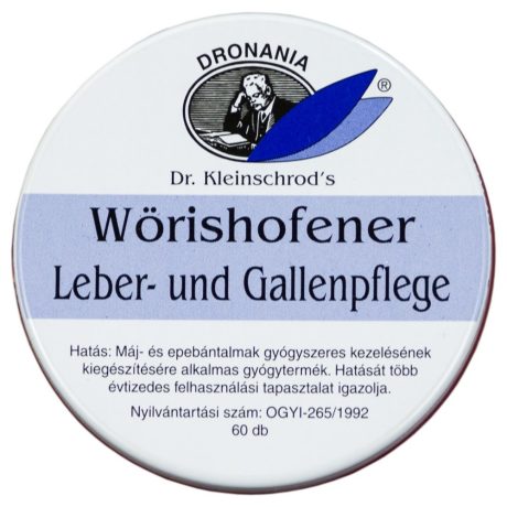 WÖRISHOFENER LEBER und GALLENPFLEGE májra, epebántalmakra 60 db