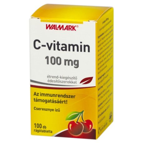 WALMARK C-VITAMIN 100 mg cseresznye ízű rágótabletta 100 db