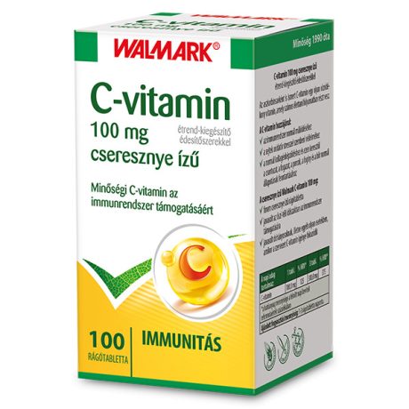 WALMARK C-VITAMIN 100 mg cseresznye ízű rágótabletta 100 db