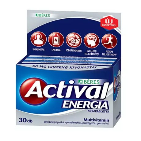 BÉRES ACTIVAL ENERGIA ginzeng guarana filmtabletta 30 db