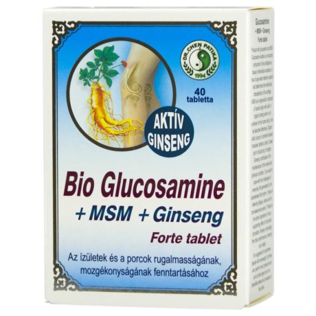 DR. CHEN BIO GLÜKOZAMIN + MSM +GINSENG FORTE tabletta 40 db