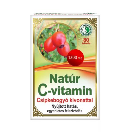 DR.CHEN NATUR C-VITAMIN CSIPKEBOGYÓVAL 1200 mg tabletta 80 db