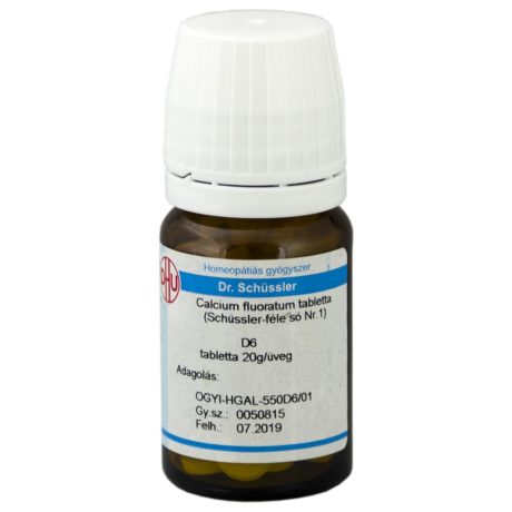 DR SCHÜSSLER 1.CALCIUM FLUORATUM D6 tabletta 80 db