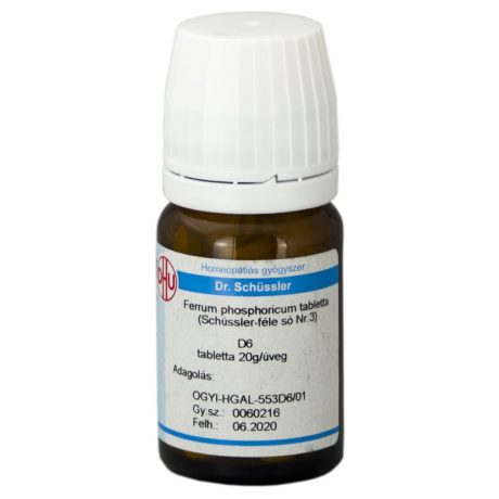 DR. SCHÜSSLER 3. FERRUM PHOSPHORICUM D6 tabletta 80 db