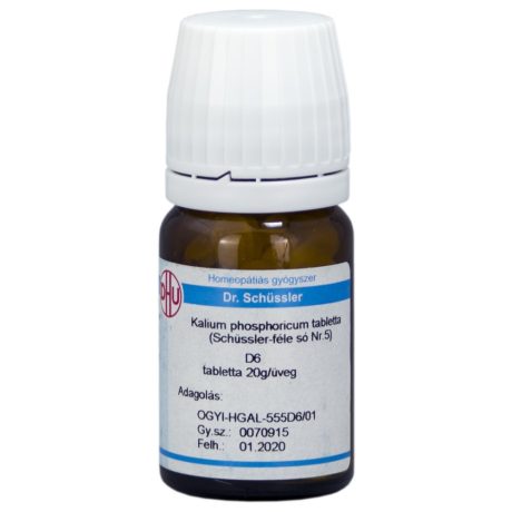 DR. SCHÜSSLER 5.KALIUM PHOSPHORICUM D6 tabletta 80 db