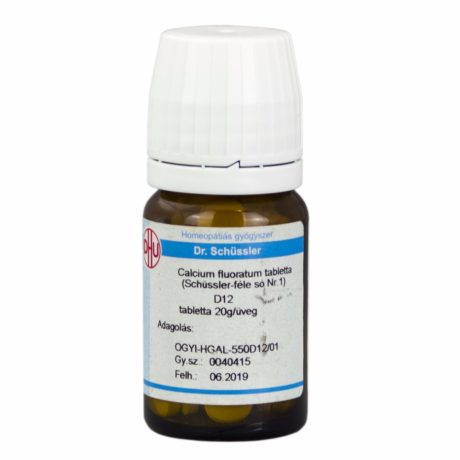 DR. SCHÜSSLER 1. CALCIUM FLUORATUM D12 tabletta 80 db