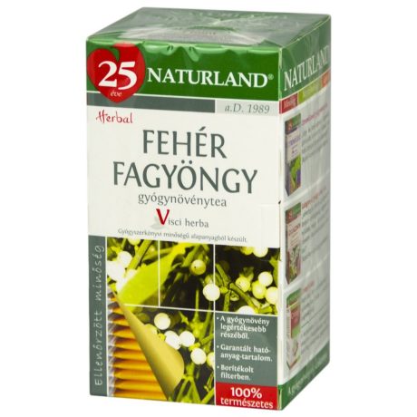 NATURLAND FEHÉR FAGYÖNGY filteres tea 25 db