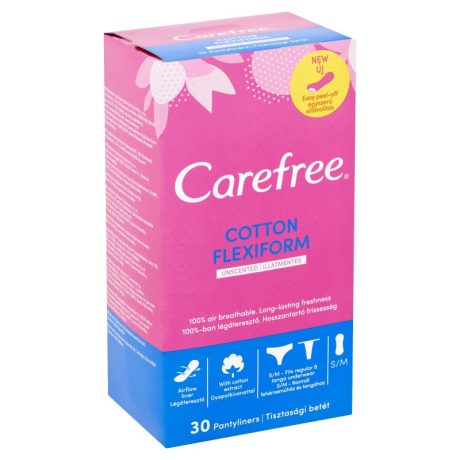 CAREFREE Cotton Flexiform illatos tisztasági betét 30 db