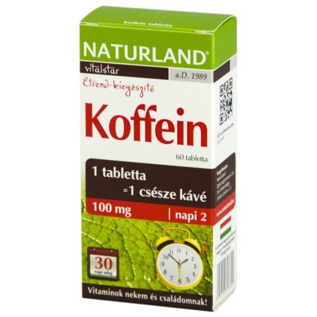NATURLAND 100 mg KOFFEIN tabletta 60 db