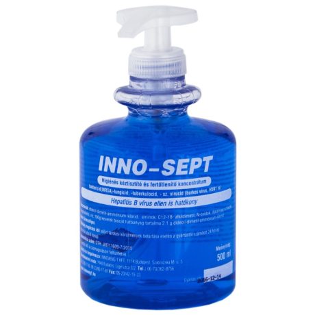 INNO-SEPT PUMPÁS kéztisztító és fertőtlenítő 500 ml