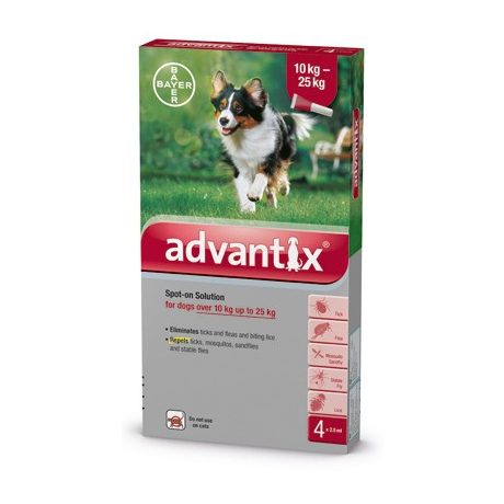 Advantix spot on 2,5 ml (10-25kg) 4x2,5ml