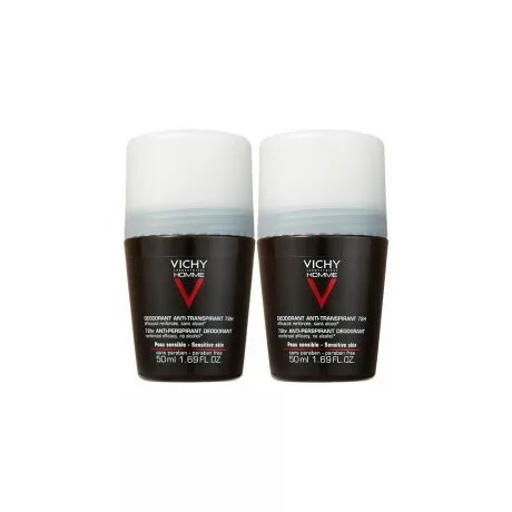 VICHY HOMME golyós izzadásgátló deo DUOPACK 50 ml