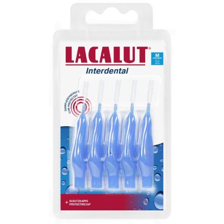 Lacalut Interdental fogköztisztító kefe védőkupakkal M 5 DB