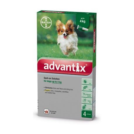 ADVANTIX spot on 0,4ml 4kg alatt 4x0.4 ml