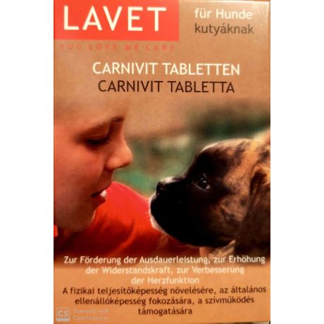 Lavet Carnivit tabletta kutya 50x