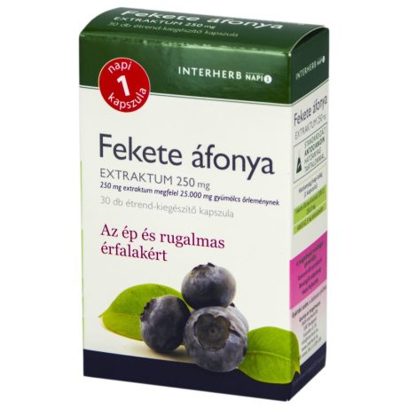 INTERHERB FEKETEÁFONYA kapszula 30 db