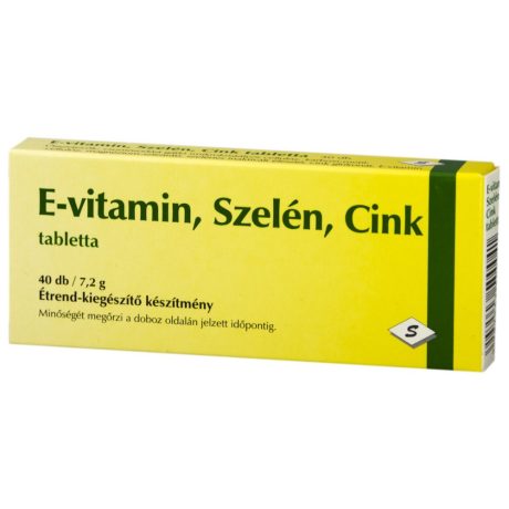 SEPHARMA E-VITAMIN SZELÉN CINK tabletta 40 db