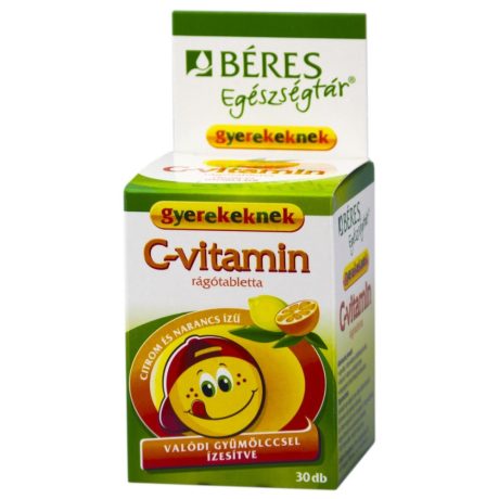 BÉRES C-VITAMIN GYEREKEKNEK 50 mg rágótabletta 30 db