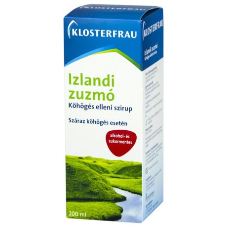 Klosterfrau IZLANDI ZUZMÓ köhögés elleni szirup 200 ml