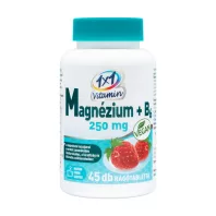 1X1 VITAMIN MAGNÉZIUM + B6 eperízű rágótabletta 45 db