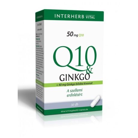 INTERHERB Q10 GINKGO EXTRAKTUM kapszula 30 db