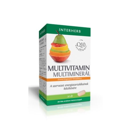 INTERHERB MULTIVITAMIN MULTIMINERAL Q10 koenzimmel kapszula 30 db