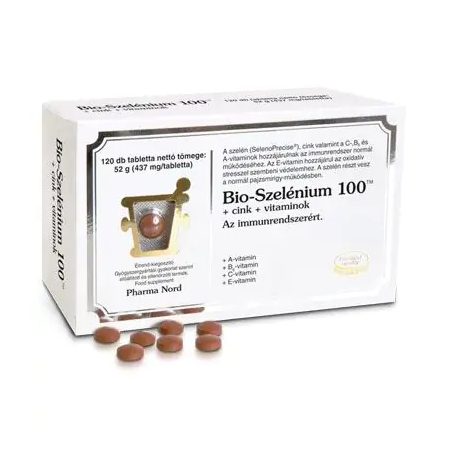 BIO-SZELÉNIUM 100+cink+vitaminok tabletta 120 db