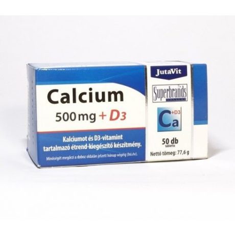 JUTAVIT CALCIUM 500 mg + D3 tabletta 50 DB