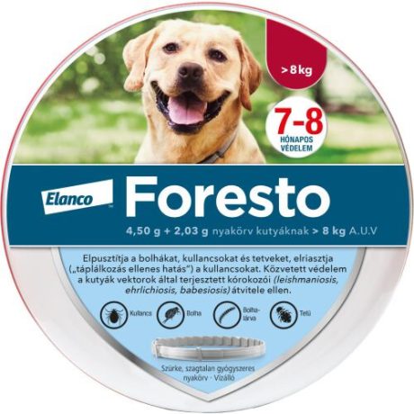 FORESTO kutyanyakörv 8kg felett