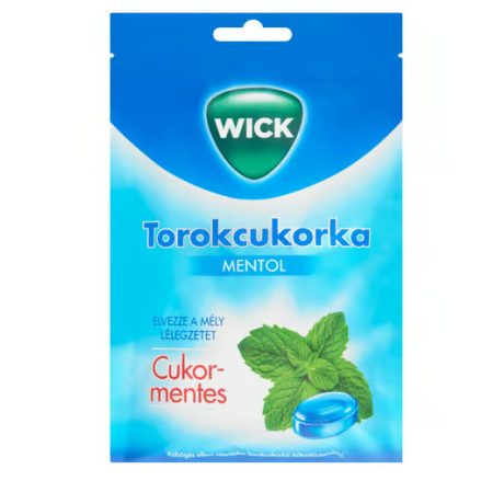 WICK MENTOL torokcukorka 72 g  ( cukormentes )