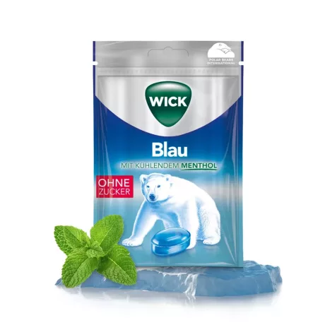 WICK MENTOL torokcukorka 72 g ( cukormentes )
