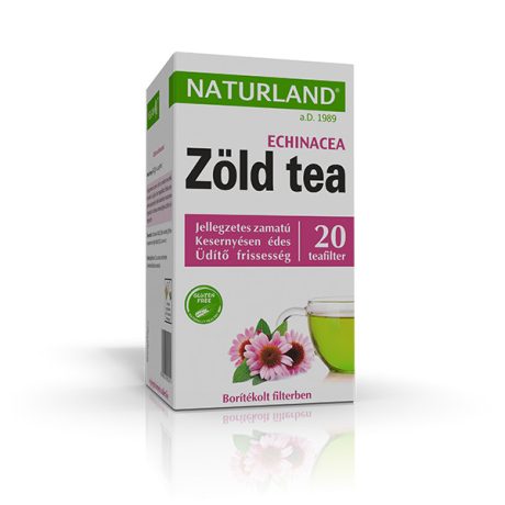 NATURLAND ZÖLD TEA ECHINACEÁVAL filteres tea 20 db