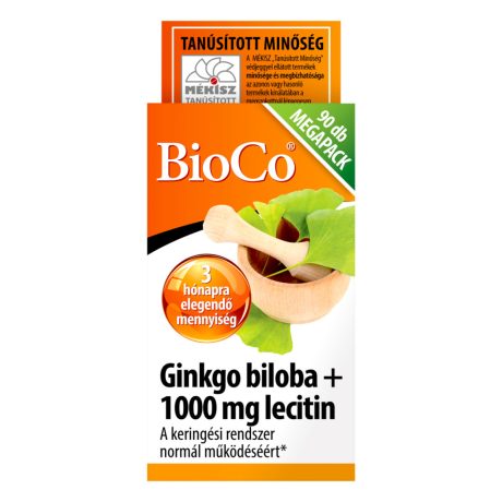 BIOCO GINKGO BILOBA+LECITIN 1000 mg kapszula 90 db