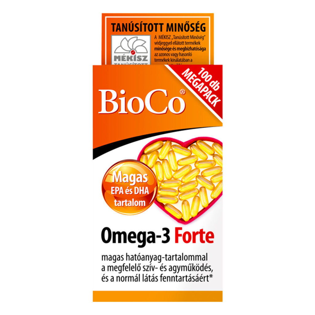 BIOCO OMEGA3 FORTE kapszula 100 db patika24 gyógyszertári