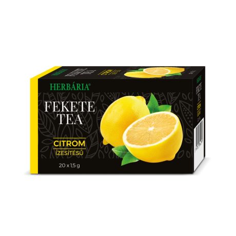 HERBÁRIA FEKETE TEA citromos filteres 10 db