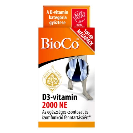 BIOCO D3-VITAMIN 2000 NE tabletta 100 db