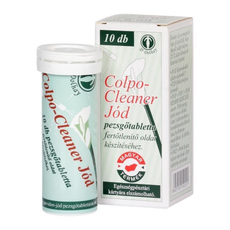 COLPO-CLEANER JÓD pezsgőtabletta fertőtlenítő oldathoz 10 db