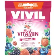 VIVIL MULTIVITAMIN erdeigyümölcs cukorka 60 g