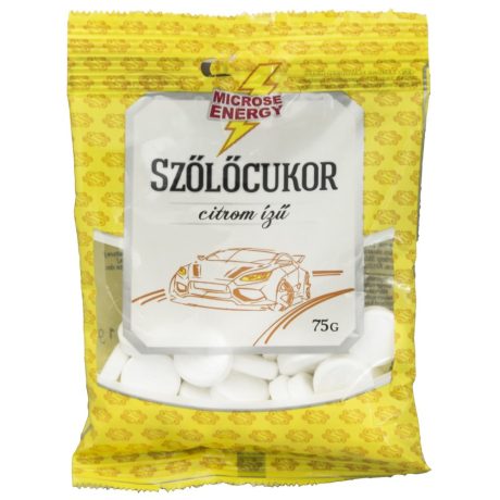 MICROSE ENERGY SZŐLŐCUKOR citrom ízű 75 g