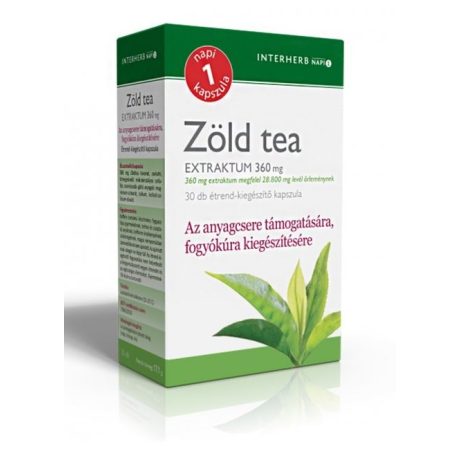 INTERHERB ZÖLD TEA EXTRAKTUM kapszula 30 DB