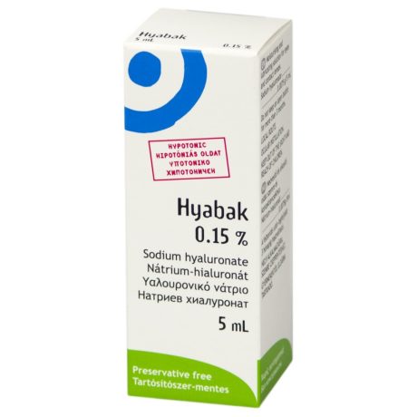 HYABAK 0,15% NEDVESÍTŐ szemcsepp 5 ml
