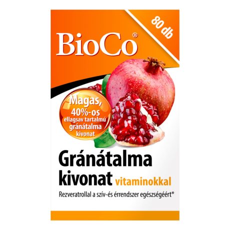 BIOCO GRÁNÁTALMA KIVONAT VITAMINOKKAL tabletta 80 db