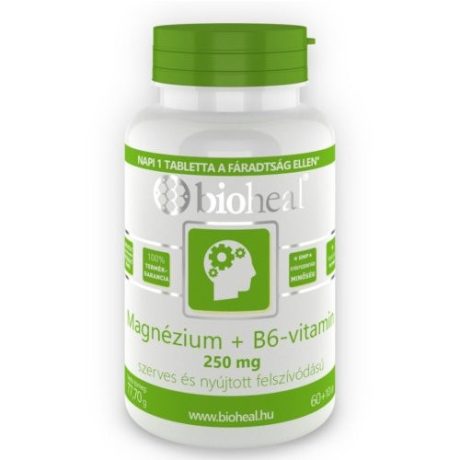 BIOHEAL MAGNÉZIUM + B6-VITAMIN 250 mg kapszula 70 db
