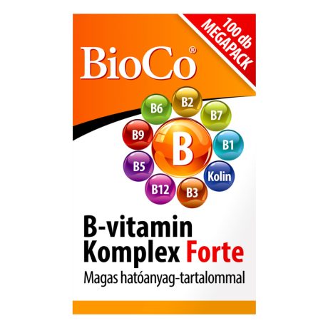 BIOCO B-VITAMIN KOMPLEX FORTE tabletta 100 DB