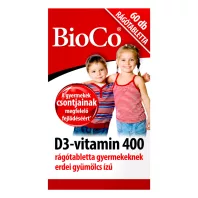 BIOCO D3-VITAMIN 400 GYERMEK rágótabletta 60 db